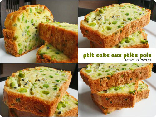 cake-petit-pois4 Cake aux petits pois, chèvre et nigelle