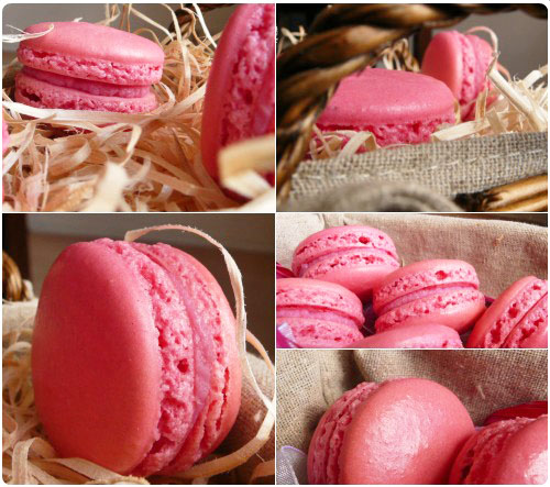 macaron-groseille6 Macarons (à la groseille) : Vidéo, FAQ, Explications, Ustensiles pour les réussir.