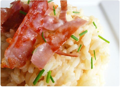 risotto-reblochon3 Risotto au reblochon et croustilles de jambon