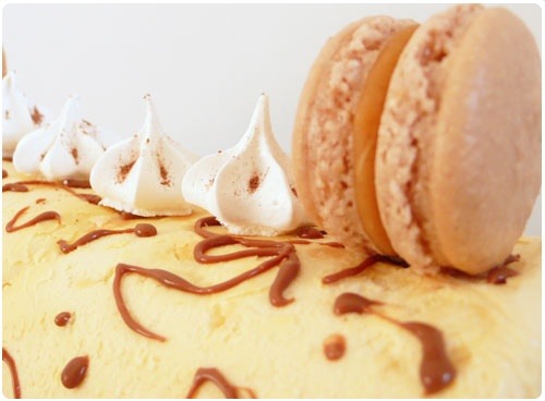 Bûche caramel truffée chocolat