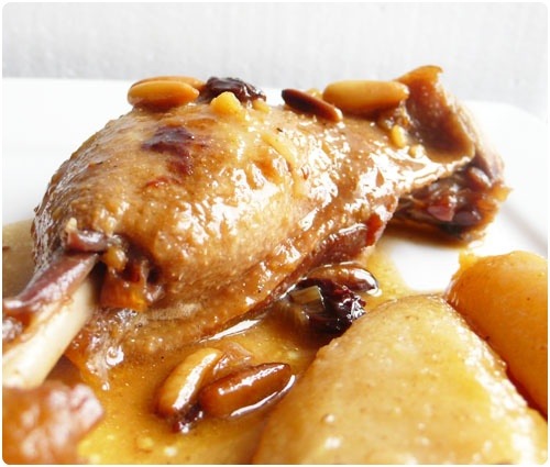 Tajine de canard aux poires