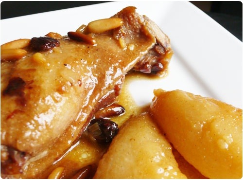 Tajine de canard aux poires