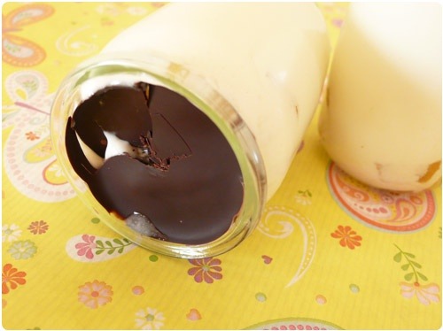 yaourt-pomme-chocolat2 Yaourt au miel, pommes confites et croquant de chocolat