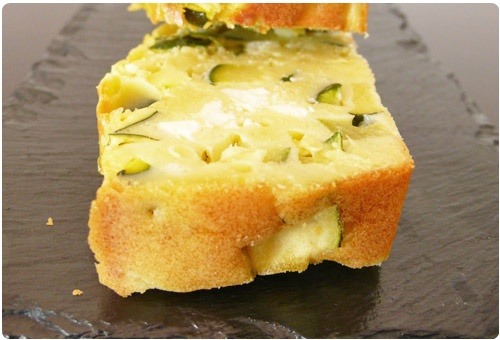 cake-courgette-feta Cake à la courgette, feta et menthe