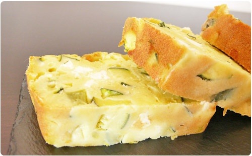 cake-courgette-feta2 Cake à la courgette, feta et menthe