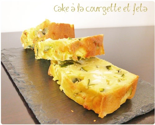cake-courgette-feta3 Cake à la courgette, feta et menthe